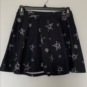 Black skater skirt